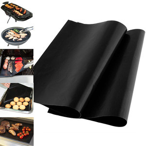 Heat insulation  ptfe fiberglass 100%  Non-Stick heat resistant  BBQ Grill Mats, Baking Mats,  barbeque grill mat