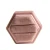 Import Hexagon Wedding Velour Velvet Jewelry Double Ring Box Packaging from China