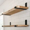 Hidden Floating Bracket Metal Iron Blind Supports Shelving L Shaped Metal Wall Mounted Shelf Hidden Floating Bracket