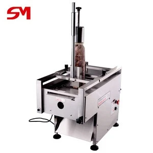 High capacity commercial frozen meat slicer