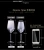 Import high-end diamond lead-free Crystal Wine Glass Clear Tall Drinking Red Wine Glass Cup With Long Stem for gift two of a gift box from China