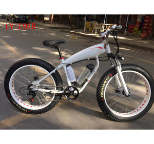 High Quality 36V/48V 8AH Fat Tire Electric Bicycle With Pedal Assist Beach Mountain E Bike