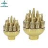 High quality and competitive price brass adjustable three flower nozzle dry deck fountain nozzle