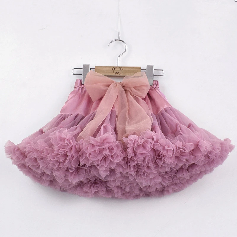 High Quality Baby Girls Tutu Skirt Fluffy Children Ballet Kids Princess Tulle Party Dance Skirts