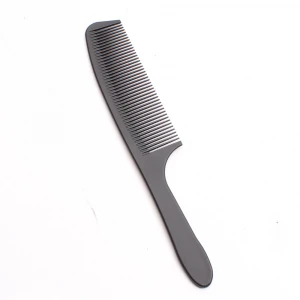 High Quality Black Straight Hair Comb Pro Salon Hair Styling Hairdressing Antistatic Carbon Fiber Comb For Barber Hair Cutting