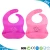 high quality bpa free kit christmas set soft custom wholesale silicone drool waterproof baby bib with catcher