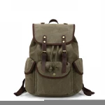 High quality canvas bags man traveling school business bags handmade backpack more durable