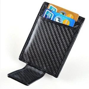 High quality carbon Wallet Credit card holder coin pouch