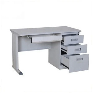 High quality cold-roll steel office 3 drawer metal office desk