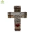 Import High Quality cross shape custom printing decorative carved wood wall art decorative wall hanging art minds wood craft from China