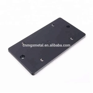 High Quality Custom Black Electrophoresis Metal Rear License Plate