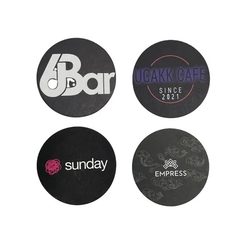 HIGH quality custom board square round tissue absorbent paper coaster for drink customized custom paper coasters