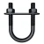 Import High Quality Custom Size Hot Dip Galvanized Stainless Steel SS316 U Type Shaped Lock Ubolt Pipe Clamp Square U Bolt For Truck from China
