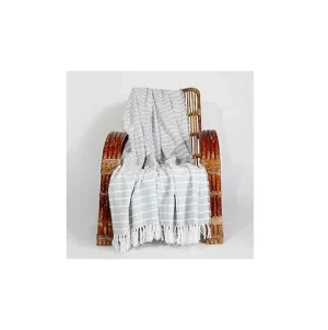 High Quality Customized Textured 100% Pure Cotton Dobby Throws Blankets for Sofa Couch at WOholesale Price from India