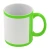 Import High quality Factory price Sublimation mugs Fluorescent Color Mug with White Patch for DIY Transfer from China
