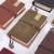 Import High quality handmade genuine leather notebooks cover soft cover PU leather notebook from China