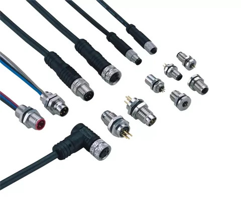 High quality industrial Waterproof Plastic A Code 3/4pin Snap-in M8 Connector cable