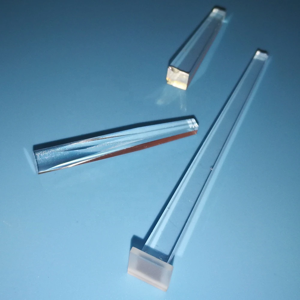 High Quality Optical Glass Coated  Solar Prism Tapered Light Pipe Homogenizing Rods