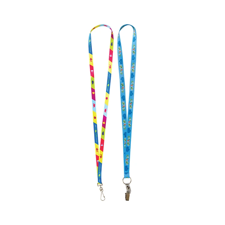 High quality polyester sublimation lanyard with logo custom