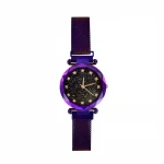 High Quality Romantic Starry Sky Ladies Quartz Watch Metal Strap Magnet Clasp Wrist Watches