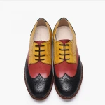 High Quality Rubber Outsole Material and Oxfords Style real cow leather dress shoes