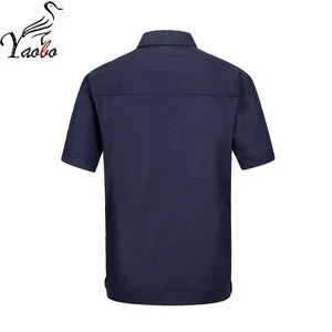 High quality short sleeve durable navy workwear for summer