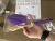 Import high quality silicone  spatula with rubber wood handle purple  color from China