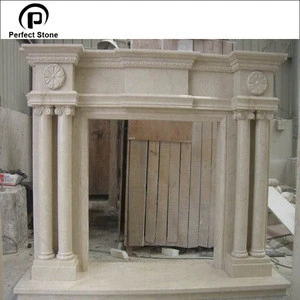 High quality western-style marble fireplace made in China