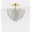 Import High quality white glass leaf chandelier luxury  Crystal Chandelier indoor  living room chandelier lighting from China