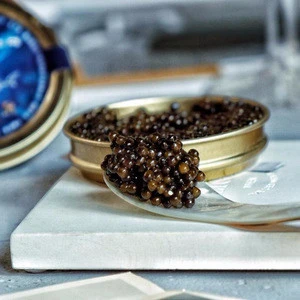 High quality white sturgeon black caviar canned fish roe food