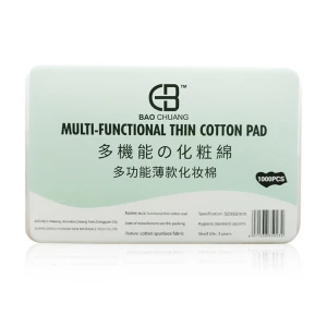 High Quality Wholesale RTS manufacture 100% cotton makeup remover pads