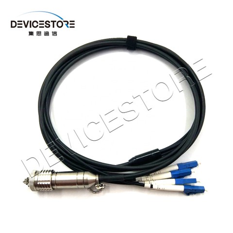 High Speed Outdoor Fiber Optical Tactical Fibre Optic Cable DLC-2LC-MM-5.0-LSZH for 100 Meter