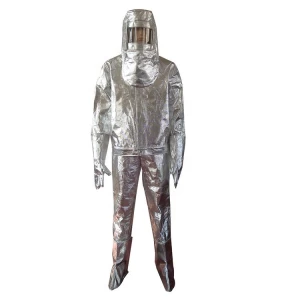 High Temperature resistant suit aluminized fire performance clothing