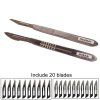 Hight Quality 22pcs Stainless Steel handle Scalpel blade Disposable blade Multi-purpose knife  Animal Surgical Scalpel