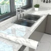 Hogar Pvc Marble Sheet Flooring Stickers Countertop Waterproof Membrane Kitchen Marble Wallpaper