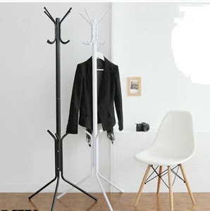 Home Furniture Clothes Tree Hanger Metal Free Standing Coat Rack