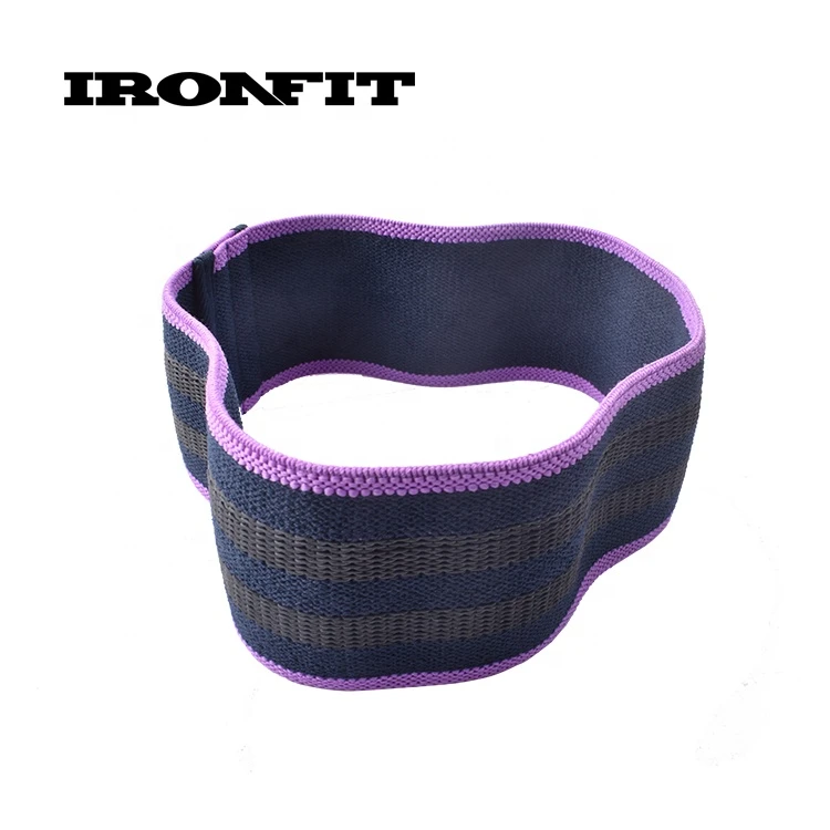 Home Gym Not Circling Comfortable Squat Training Fabric Hip Circle Resistance Bands With Purple Border