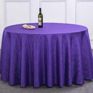 Hot 1PC White/Black/Red Solid Plain Polyester Tablecloth Round For Hotel Banquet Wedding Party Decoration Restaurant Table Cloth