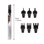 Hot sale 8cm Interchangeable head leather craft punch tools set Stainless Steel leather craft punch