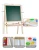 Import Hot sale double-sided adjustable erasable drawing board wooden magnetic writing blackboard drawing toy with paint tray for kids from China