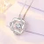 Import Hot Sale Elegant Fine Silver Design Jewelry 925 Sterling Geometric Zircon Pendant Necklace from China