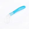 hot sale high quality Food Grade Baby silicone bent Curved Feeding Spoon wholesale