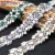 Hot Sale iron on rhinestone crystal beaded trimmings applique for sash belt and bridal garter rh-909