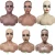 Import Hot Sale New Dark Skin Mannequin Head with Shoulder Realistic Half Body Double Shoulder Wholesale Price Mannequin Wig Head from China