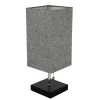 Hot Sale Nordic Style Fabric Shades USB And AC Plug Touch On/Off Hotel Bedside Led Table Lamp