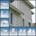 Hot Sale Plastic Rain Gutter/PVC Rain Water Collector /Plastic Downspout