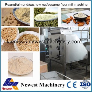hot sale stainless steel ground meal milling machine/peanut powder machine/almond chopping machine