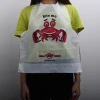 Hot Sell Adult Plastic Custom Printed Disposable Seafood Restaurant Bibs