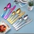 Import Hot Selling 24 Pieces Stainless Steel Cutlery Set With Stand from China