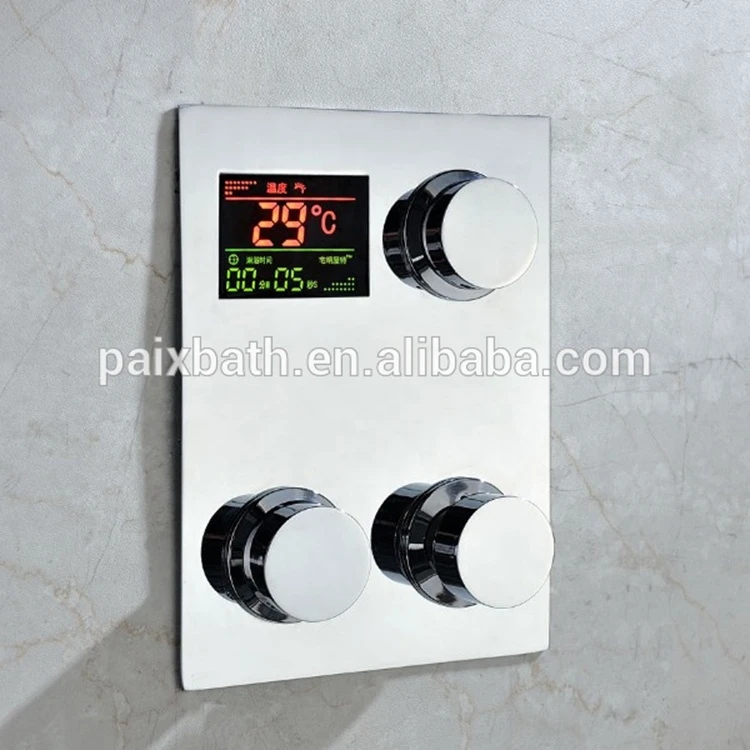 Hot selling electricity digital display thermostatic bathroom shower faucet